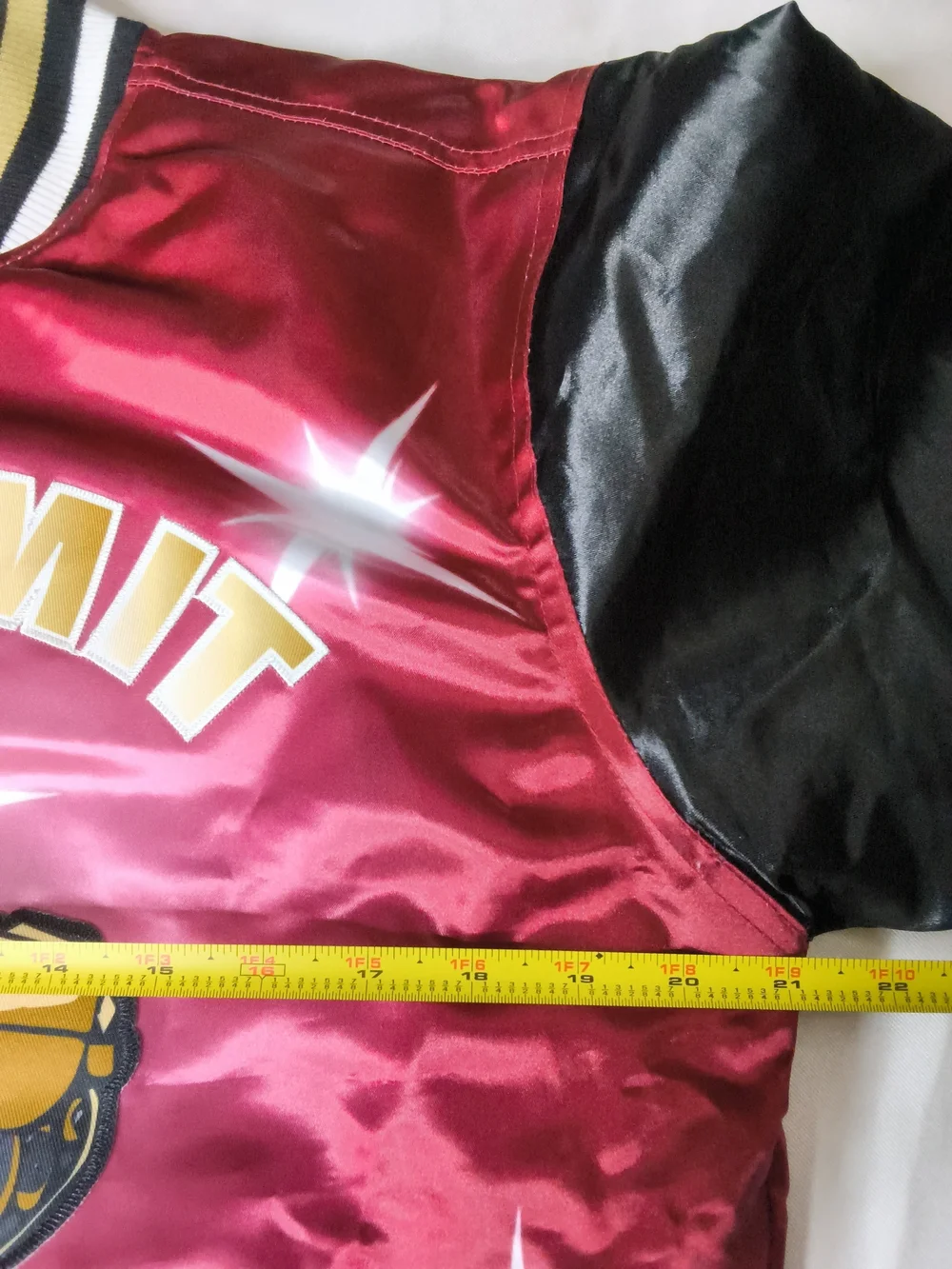 Kids Satin Bomber Jacket - Red & Black, No Limit Records